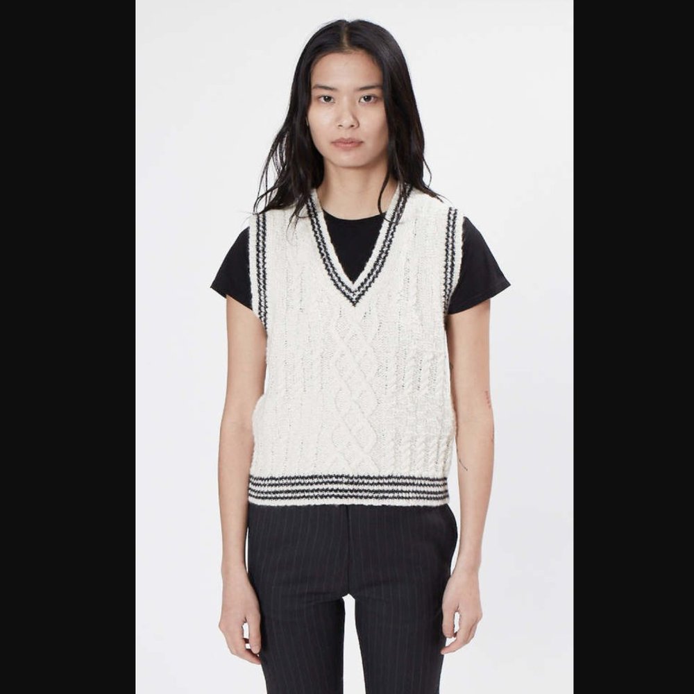 Nili Lotan Nanette Wool Alpaca Sweater Vest